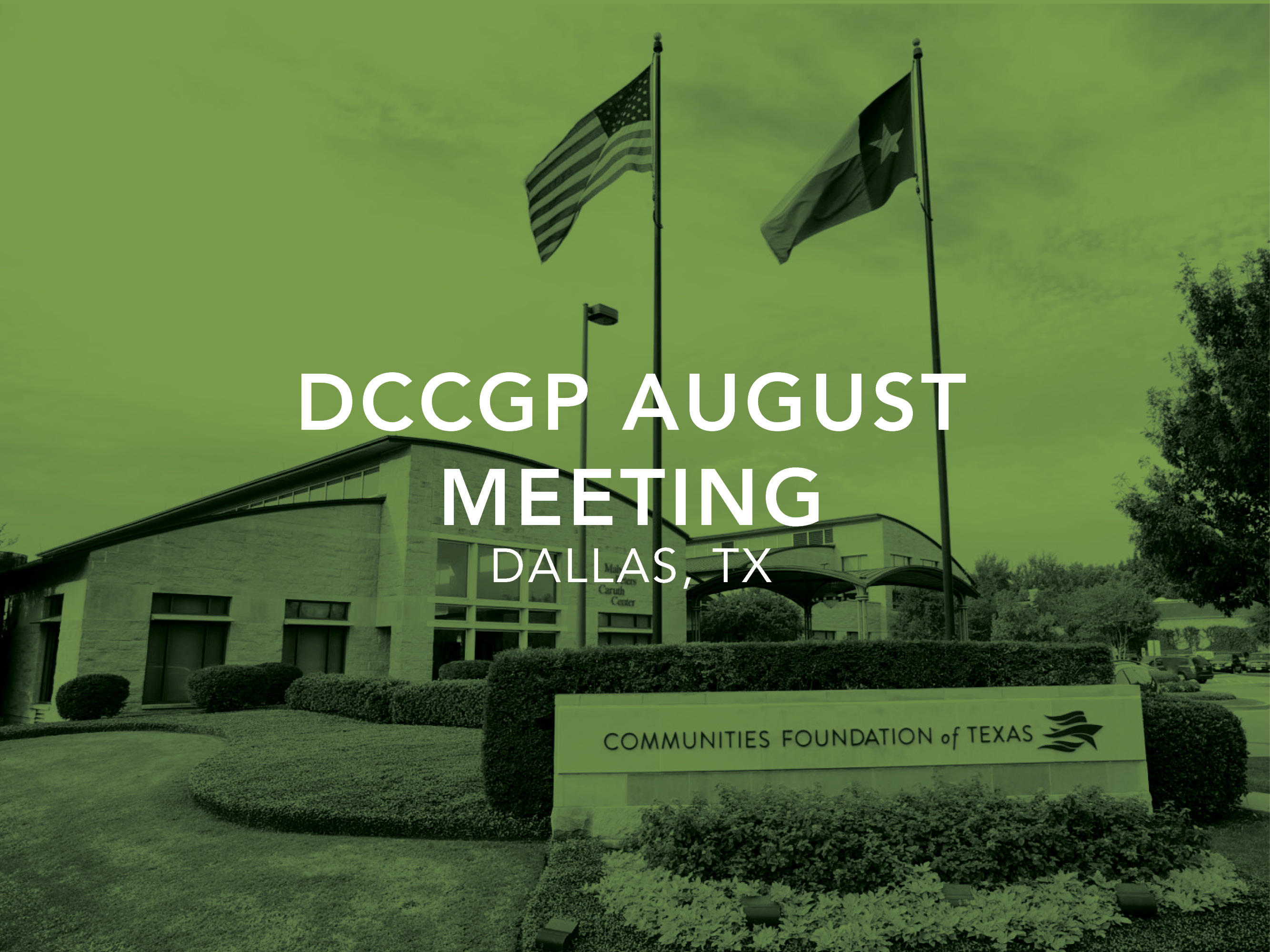 DCCGP August Meeting